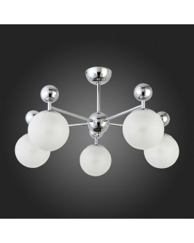 SLE106102-05 Люстра потолочная Хром/Белый E27 5*60W PECHIO-foto8