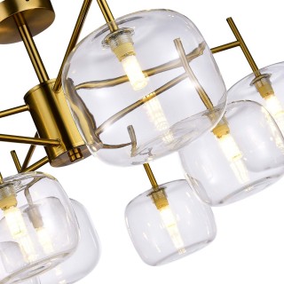 SL1049.302.08 Люстра потолочная ST-Luce Латунь/Прозрачный G9 8*5W FINN-foto3