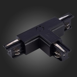 ST030.409.16R1 Т-образный токоподвод правый 1 для трехфазного шинопровода ST-Luce Черный Трехфазная трековая система-foto3