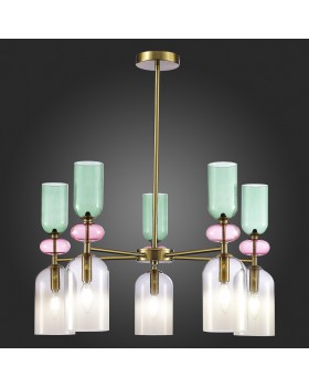 SL2000.202.05 Люстра потолочная ST-Luce Золотистый/Дымчатый E14 5*40W GEA-foto6