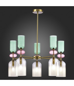 SL2000.202.05 Люстра потолочная ST-Luce Золотистый/Дымчатый E14 5*40W GEA-foto6