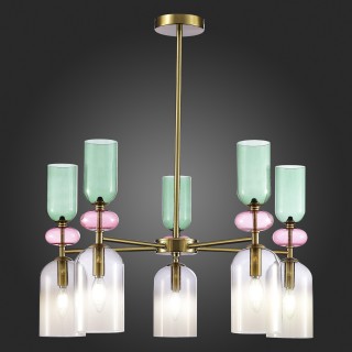 SL2000.202.05 Люстра потолочная ST-Luce Золотистый/Дымчатый E14 5*40W GEA-foto6