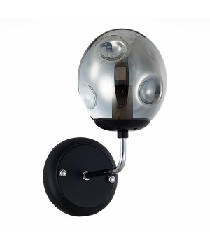 SLE106001-01 Светильник настенный Хром, Черный/Дымчатый E14 1*40W MAREA-foto2