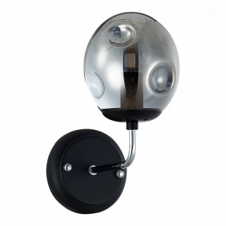 SLE106001-01 Светильник настенный Хром, Черный/Дымчатый E14 1*40W MAREA-foto2