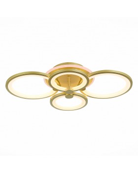 SLE200322-04RGB Светильник потолочный Золотистый/Белый LED 1*100W RGB 8W 3000-6000K LETO-foto2