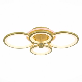 SLE200322-04RGB Светильник потолочный Золотистый/Белый LED 1*100W RGB 8W 3000-6000K LETO-foto2