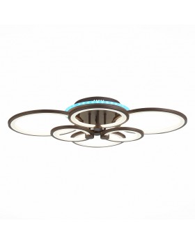 SLE200372-06RGB Светильник потолочный Кофейный/Белый LED 1*168W RGB 8W 3000-6000K LETO