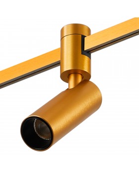 ST811.206.05 Магнитный трековый светильник FARM Золотистый LED 1*5W 3000K 350Lm Ra90 60 IP20 D35xH100 24V FARM-foto2