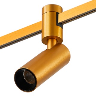 ST811.206.05 Магнитный трековый светильник FARM Золотистый LED 1*5W 3000K 350Lm Ra90 60 IP20 D35xH100 24V FARM-foto2