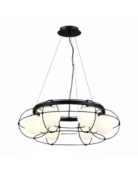 SL1189.403.06 Люстра подвесная ST-Luce Черный/Опал G9 6*5W BEATA SL1189.403.06 Люстра подвесная ST-Luce Черный/Опал G9 6*5W BEATA