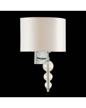 SLE105701-01 Бра Хром/Светло-бежевый E14 1*40W RAMER-foto4