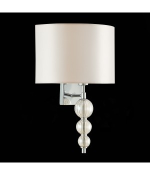 SLE105701-01 Бра Хром/Светло-бежевый E14 1*40W RAMER-foto4