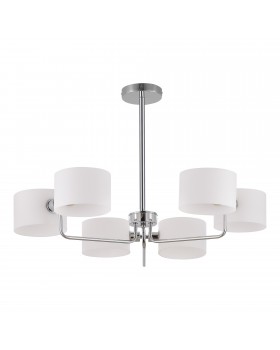SLE1121-102-06 Светильник потолочный Хром/Молочно-Белый E14 6*40W AERIN-foto2