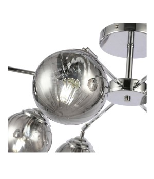 SLE102202-08 Люстра потолочная Хром/Дымчатый E14 8*40W FASIA-foto10