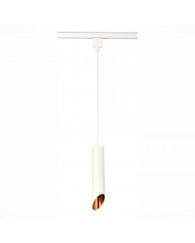 ST152.506.01 Светильник трековый Белый GU10 1*50W IP20 D60xH300 220V Без ламп Однофазная трековая система-foto2