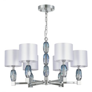 SL1759.103.06 Люстра подвесная ST-Luce Хром, Голубой/Белый E14 6*40W LINGOTTI-foto2