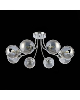 SLE102102-08 Люстра потолочная Хром/Дымчатый E14 8*40W RELOTTE-foto5