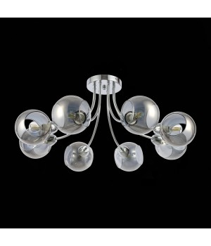 SLE102102-08 Люстра потолочная Хром/Дымчатый E14 8*40W RELOTTE-foto5