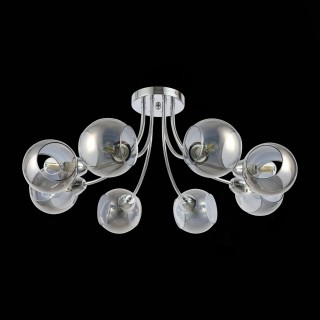 SLE102102-08 Люстра потолочная Хром/Дымчатый E14 8*40W RELOTTE-foto5