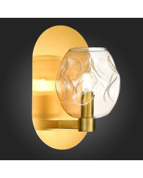 SL1188.301.01 Бра ST-Luce Латунь/Коньячный E14 1*40W IDESIA-foto6