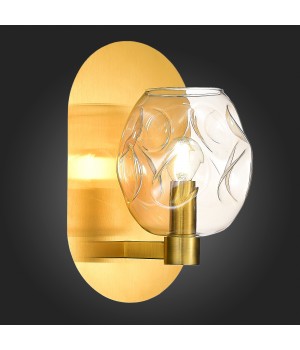 SL1188.301.01 Бра ST-Luce Латунь/Коньячный E14 1*40W IDESIA-foto6