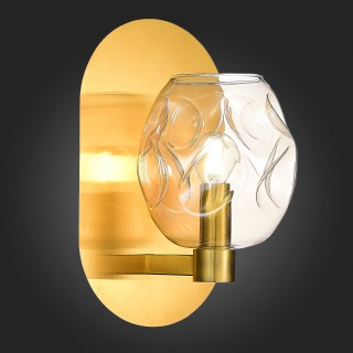 SL1188.301.01 Бра ST-Luce Латунь/Коньячный E14 1*40W IDESIA-foto6