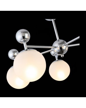 SLE106102-05 Люстра потолочная Хром/Белый E27 5*60W PECHIO-foto6