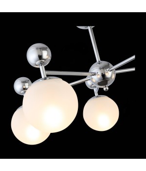 SLE106102-05 Люстра потолочная Хром/Белый E27 5*60W PECHIO-foto6