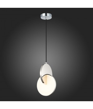 SL6107.113.01 Светильник подвесной ST-Luce Хром/Белый Хром LED 1*12W 3000K Eclisse-foto6