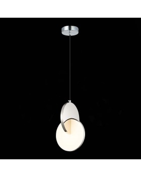 SL6107.113.01 Светильник подвесной ST-Luce Хром/Белый Хром LED 1*12W 3000K Eclisse-foto5