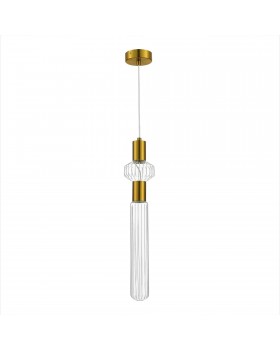 SL6117.203.02 Светильник подвесной ST-Luce Латунь/Золотой, Прозрачный LED 2*3W 3000K TACCHE-foto2