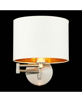 SLE300551-01 Бра Никель/Золотистый, Светло-бежевый E27 1*40W BRESCIA-foto5