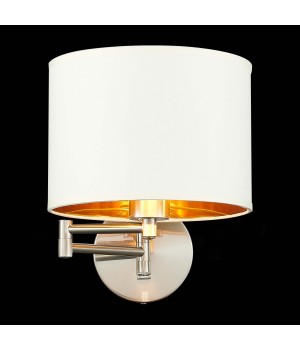 SLE300551-01 Бра Никель/Золотистый, Светло-бежевый E27 1*40W BRESCIA-foto5