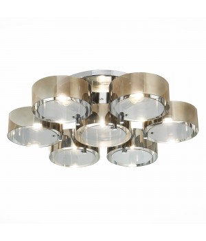 SL483.702.07 Светильник потолочный Хром/Дымчатый E27 7*40W FORESTA-foto14