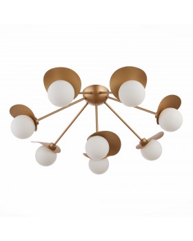 SLE220502-08 Люстра потолочная Золотистый/Белый G9 8*5W BOLZANO-foto4