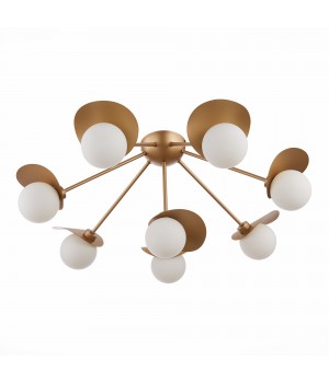 SLE220502-08 Люстра потолочная Золотистый/Белый G9 8*5W BOLZANO-foto4