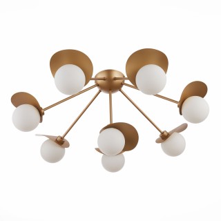 SLE220502-08 Люстра потолочная Золотистый/Белый G9 8*5W BOLZANO-foto4