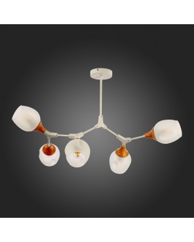 SLE113502-05 Люстра потолочная Белый, Светлое дерево/Белый E27 5*60W CIOTOLLA-foto8