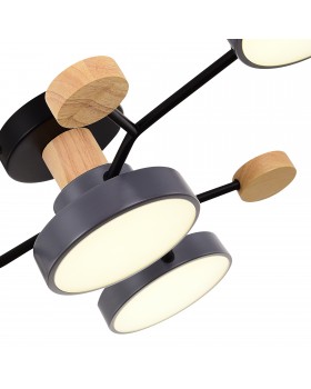 SLE6006-702-04 Светильник потолочный Серый/Серый LED 4*12W 3000K/4500K/6000K FAEMA-foto5