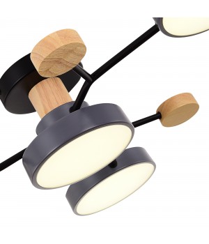 SLE6006-702-04 Светильник потолочный Серый/Серый LED 4*12W 3000K/4500K/6000K FAEMA-foto5