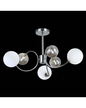 SLE220912-06 Люстра потолочная Хром/Белый, Дымчатый G9 6*5W FORMAE-foto4