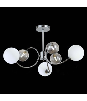 SLE220912-06 Люстра потолочная Хром/Белый, Дымчатый G9 6*5W FORMAE-foto4