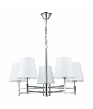 SLE105453-05 Светильник подвесной Хром/Белый E14 5*40W LAGORO-foto2