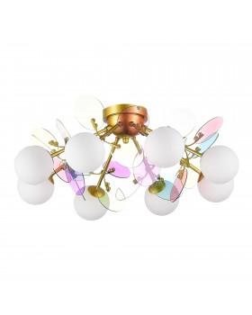 SLE2502-202-08 Люстра потолочная Золотистый/Разноцветный G9 8*5W VOLA-foto2