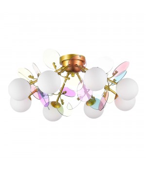 SLE2502-202-08 Люстра потолочная Золотистый/Разноцветный G9 8*5W VOLA-foto2