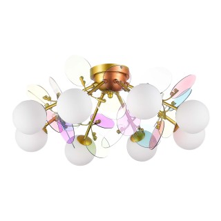 SLE2502-202-08 Люстра потолочная Золотистый/Разноцветный G9 8*5W VOLA-foto2