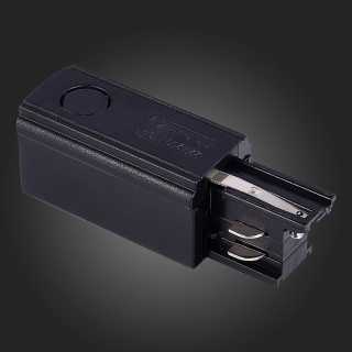 ST030.409.10L Левый Токоподвод для трехфазного шинопровода ST-Luce Черный Трехфазная трековая система-foto3