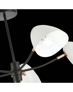 SLE103602-05 Люстра потолочная Черный, Золотой/Белый E14 5*40W SATTA-foto7