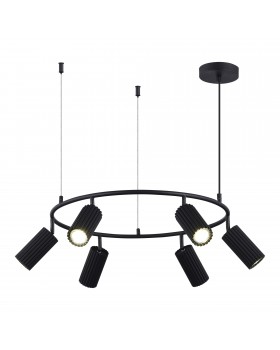 SL1213.403.06 Светильник подвесной ST-Luce Черный/Черный GU10 6*5W 4000K KENDO-foto3