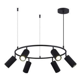 SL1213.403.06 Светильник подвесной ST-Luce Черный/Черный GU10 6*5W 4000K KENDO-foto3